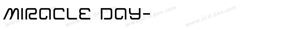 Miracle Day字体转换